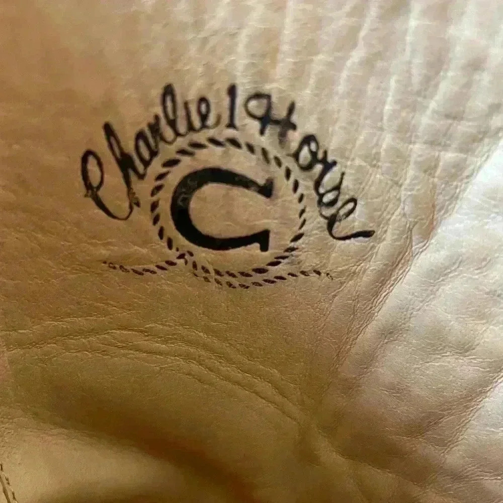 Charlie 1 Horse Handrcrafted‎ Leather Cowboy Boots Sz 6.5 Cowgirl Boho Western - Picture 10 of 13